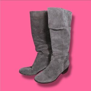 Steve Madden - Gray Suede Knee-High Boots